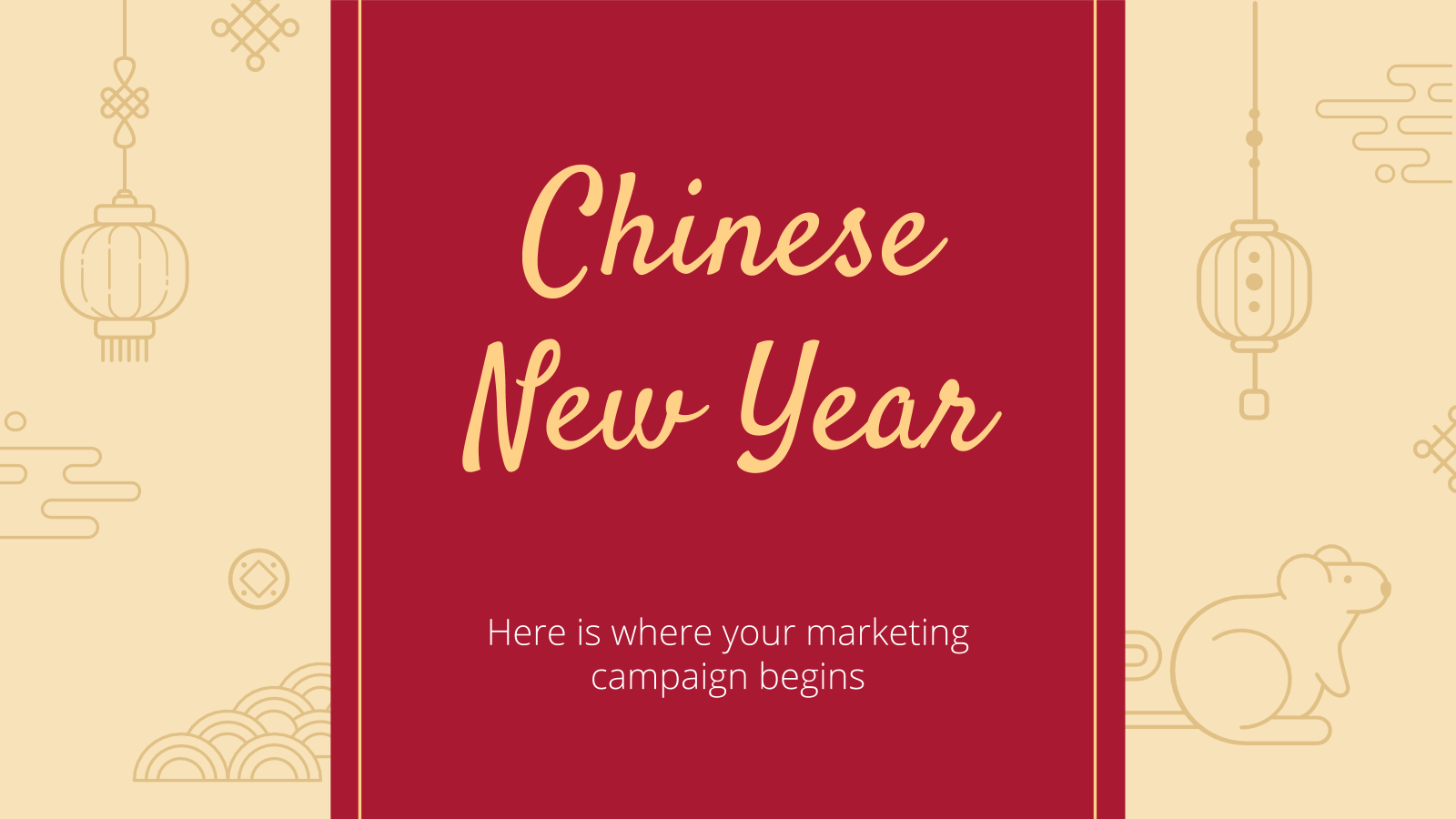 中国新年营销活动和PowerPoint模板